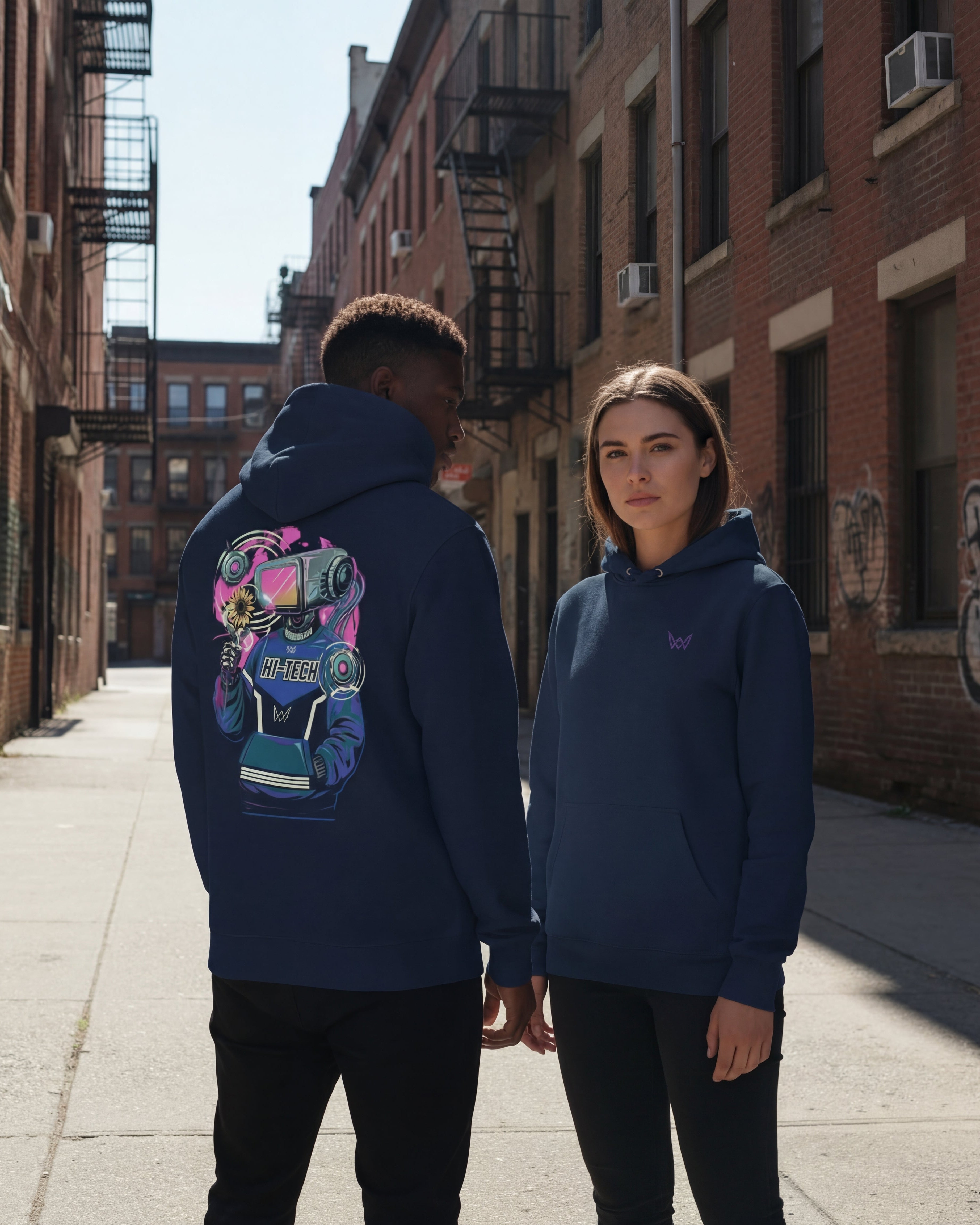 Sudadera Hoodie Eco Values · Droid