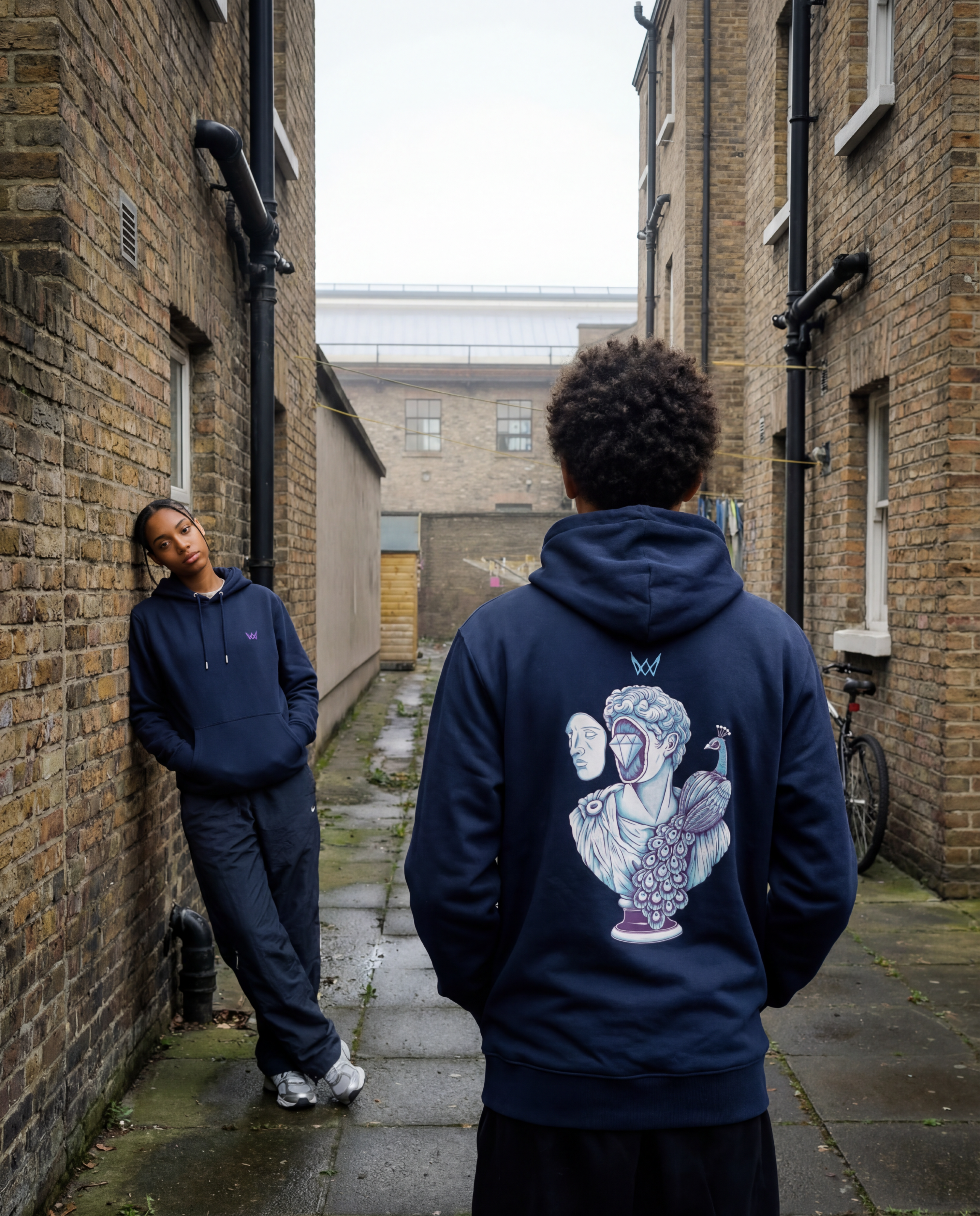 Sudadera Hoodie Eco Values · Peacock